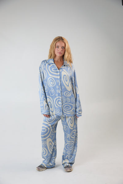 Floaty Pj Top- vortex print – MERSHY