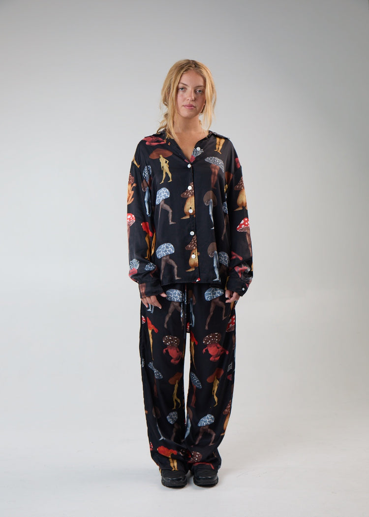 Midnight Magic Mushroom PJ Top