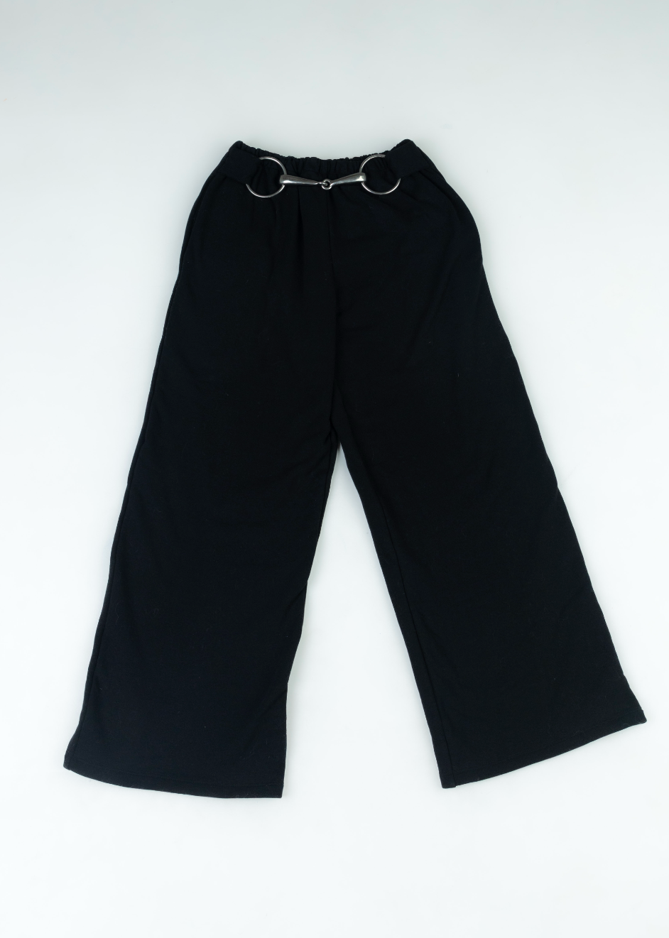 Bit Flared Sweats- Black