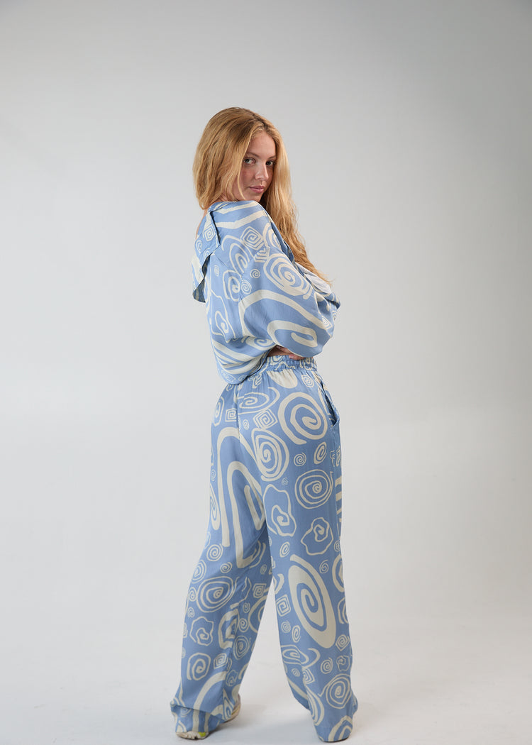 Floaty PJ Pant- vortex print
