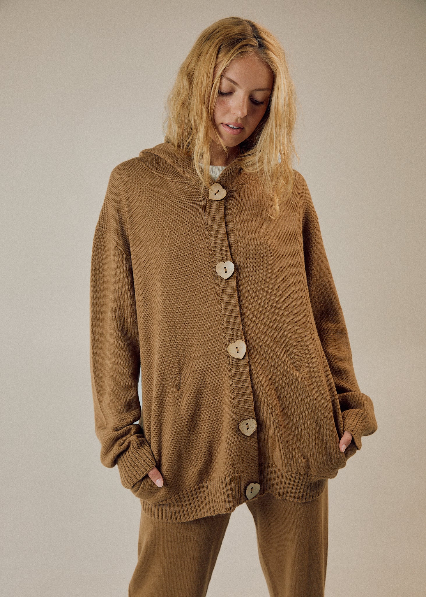 Cuddle Cardigan (CAMEL)